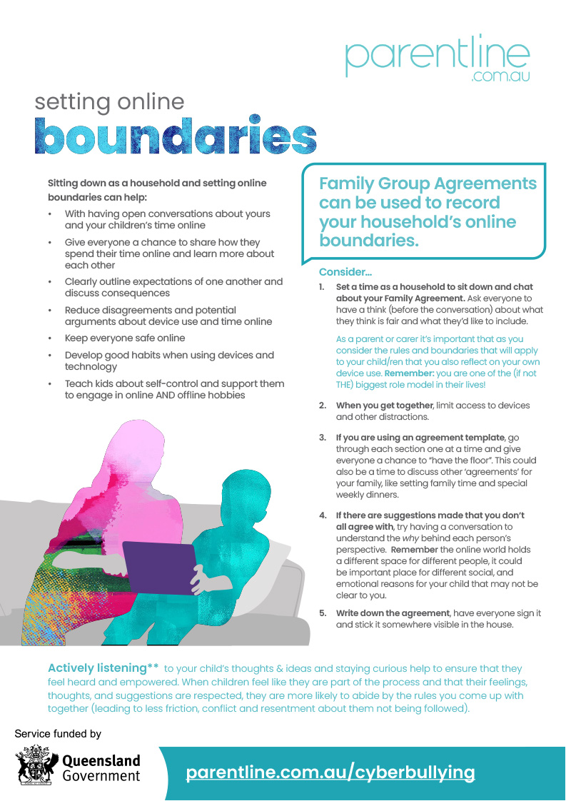 Setting online boundaries info sheet thumbnail of first page